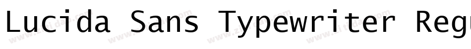 Lucida Sans Typewriter Regular字体转换